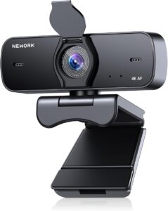 4K Webcam: Sony Sensor, Auto Focus, Privacy Cover