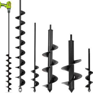 5 Sizes Garden Auger Drill Bits for Planting