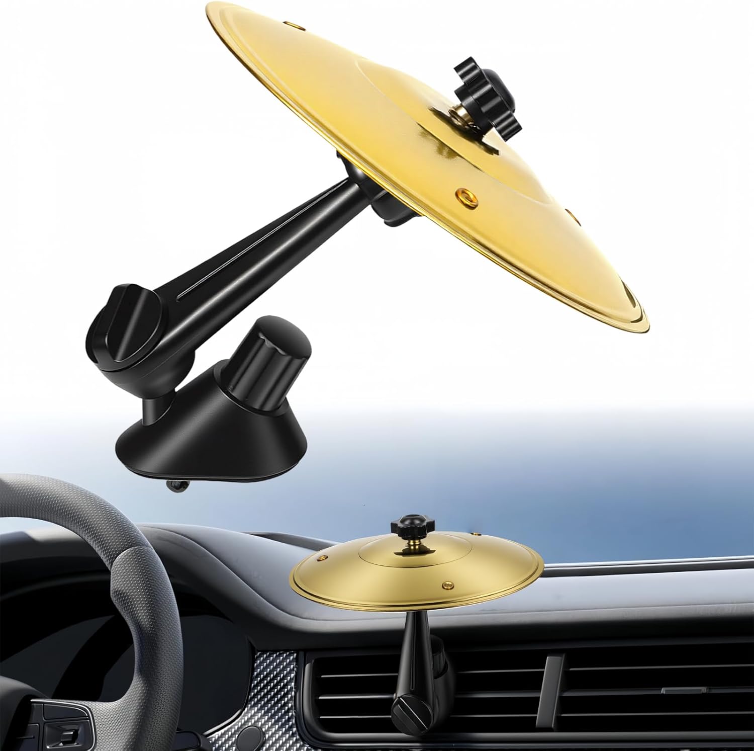 Car Cymbal Vent Instrument (Gold)