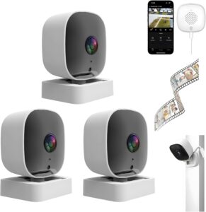 Crystal-Clear 2K WiFi Cameras (3-Pack)