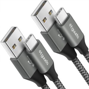 USB A to C Cable 10ft 2-Pack Fast Charging