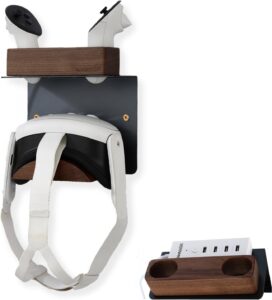 Walnut VR Wall Mount Holder