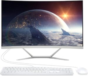 24" FHD Curved All-in-One PC, AMD R7, 8GB/512GB