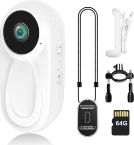 1080P Mini Body Camera 64GB Magnetic Lanyard