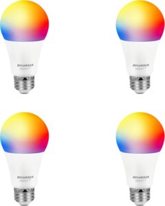 Sylvania Smart Bulb 4pk, RGBW, Works w/ Alexa & Google