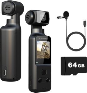4K 270° Rotating Body Camera w/ Mic