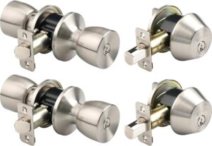 BRINKS Keyed Entry Knob & Deadbolt 2-Pack