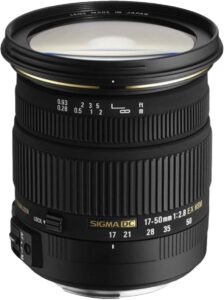 Sigma 17-50mm f/2.8 OS HSM Lens