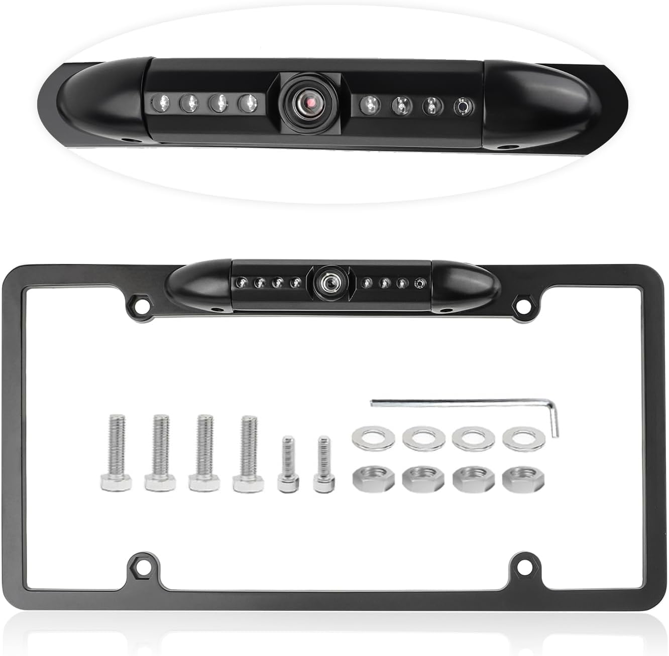 License Plate Backup Camera, 170° Night Vision