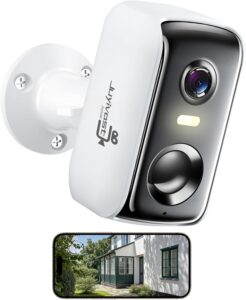 Wireless Outdoor Security Camera, AI Detection, 2K
