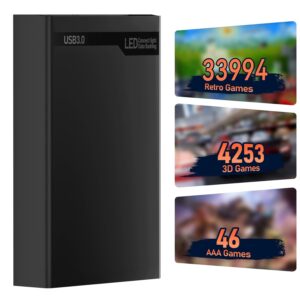 Retro Game Console Hard Drive, 38293 Games