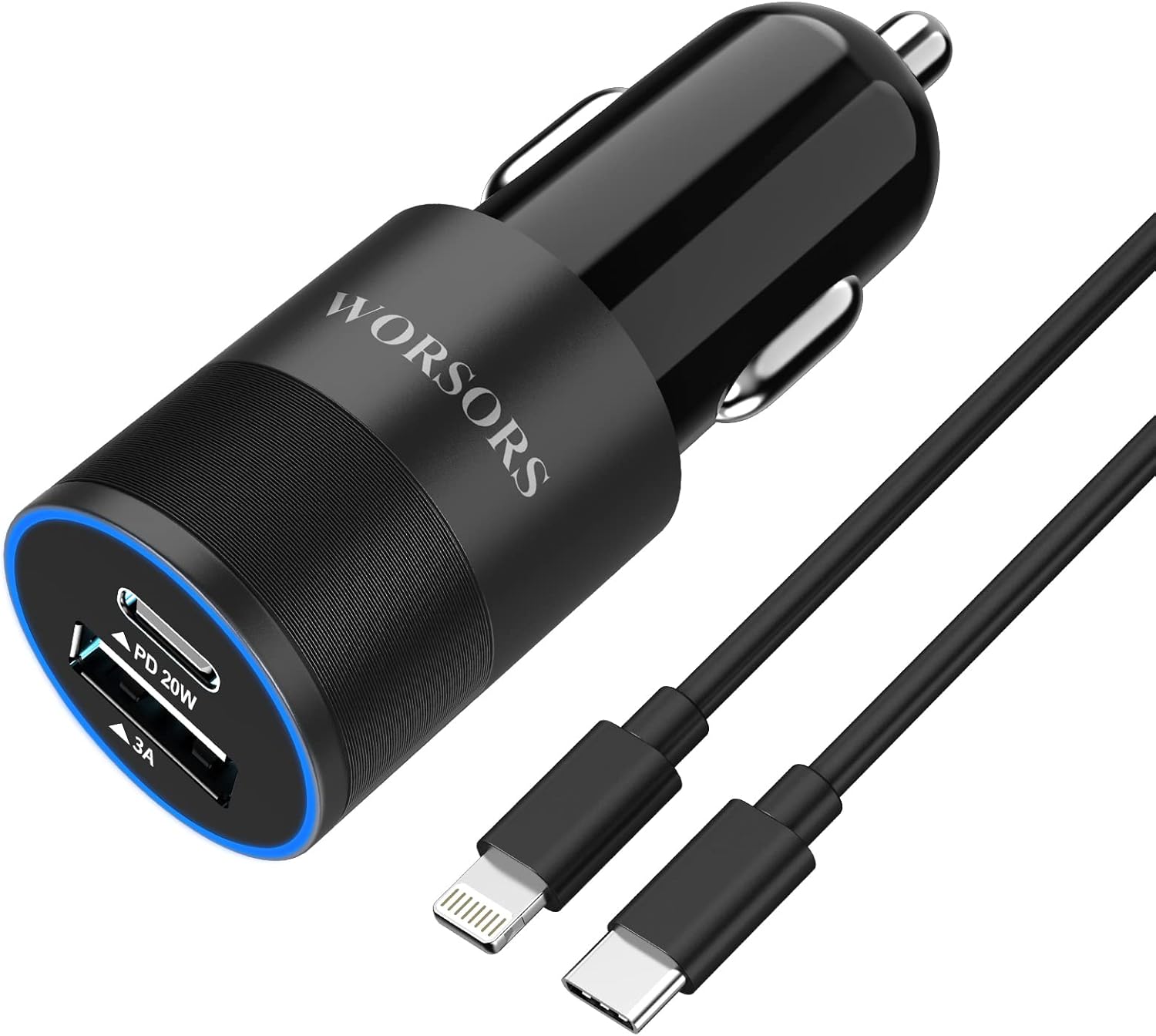 35W USB-C Car Charger with Cable
