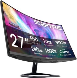 Sceptre 27" Curved 240Hz Gaming Monitor