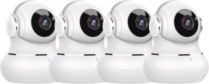 4-Pack 2K Indoor Security Cameras