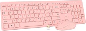 Rii Pink Wireless Keyboard & Mouse