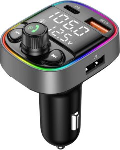 LIHAN AUX Bluetooth Car Adapter FM Transmitter Charger