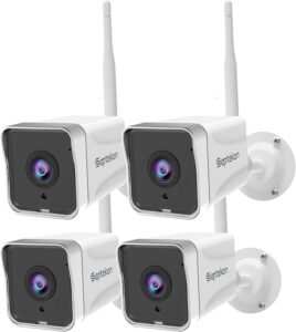Septekon 4 Pack 2K Outdoor Security Camera