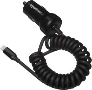 Amazon Basics 12W Car Charger w/ Lightning Cable