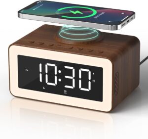 Wireless Charging Alarm Clock Speaker