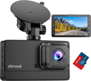 Dash Cam 1080P FHD 176° Night Vision Parking Monitor