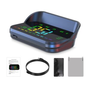 Color GPS HUD Speedometer MPH Compass Alarm