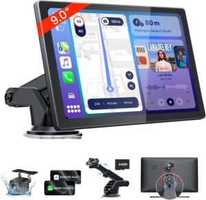 9" HD Carplay Screen with 4K Dash Cam