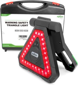 Agrieyes USB-C Rechargeable LED Emergency Triangle Lights