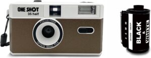 Brown Retro Half Frame 35mm Camera