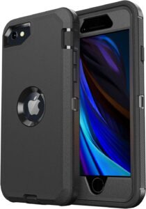 iPhone SE/8/7 Heavy Duty Shockproof Case-Black