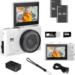 WGM 64MP 4K Digital Camera with Flip Screen