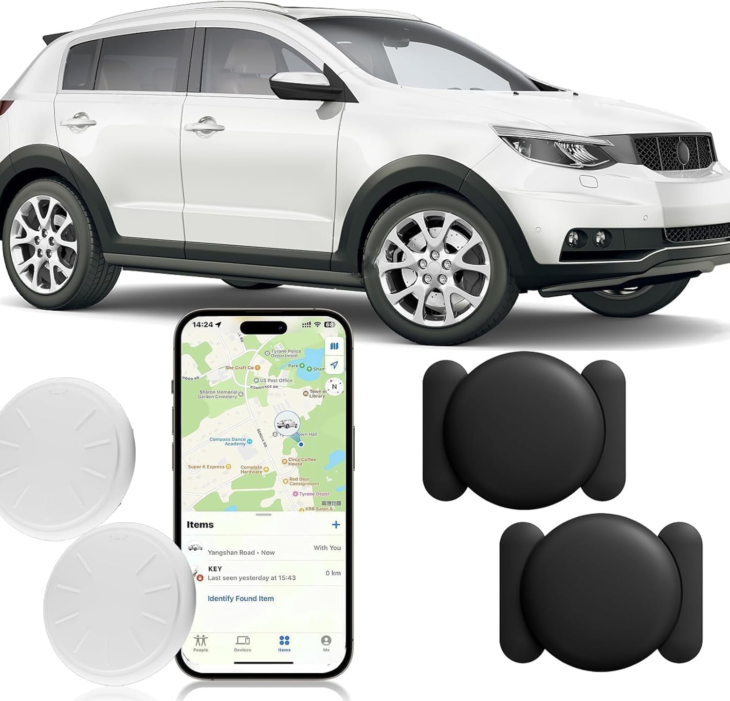 Mini Car GPS Tracker, No Fee (2PCS)
