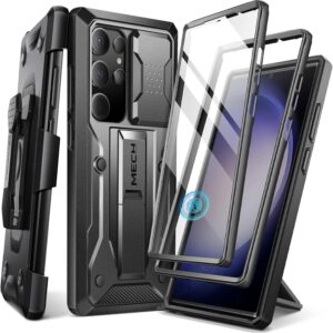 Samsung S23 Ultra Case w/ Camera Cover & Kickstand