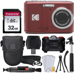 Kodak PIXPRO FZ45 Ultimate Bundle (Red)