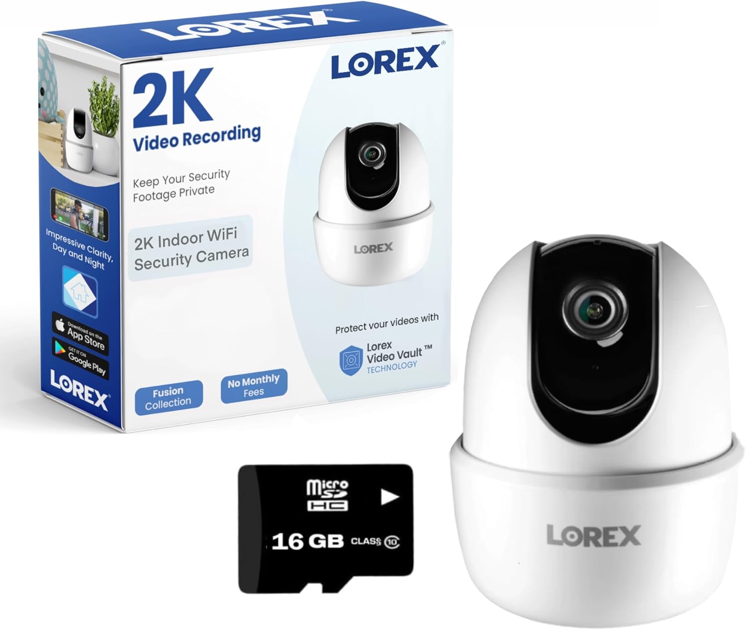 Lorex 2K Pan-Tilt Indoor Camera