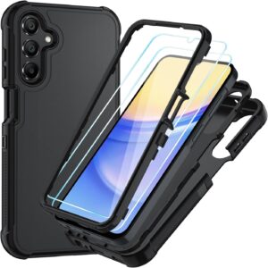 Samsung A15 5G Case, HD Screen Protector, Black