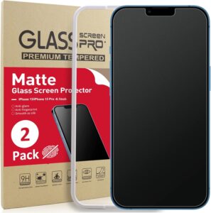 Ambison iPhone 13/14 Matte Glass Protector 2-Pack