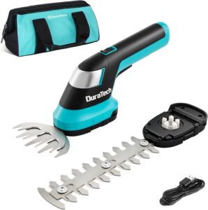 DURATECH 7.2V 2-in-1 USB-C Hedge & Grass Trimmer