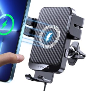 MOKPR 15W Auto-Clamping Car Charger Mount