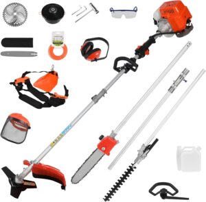 52cc Gas Weed Eater, 5-in-1 Multi Garden Tool