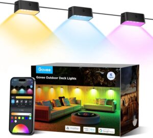 Govee RGBIC Smart Outdoor Deck Lights, 6-Pack