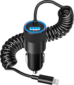 Caiinei MFi Car Charger w/ Cable