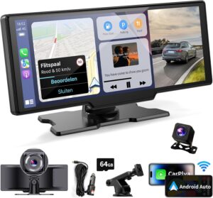 10.26" Wireless CarPlay Screen & 4K Dash Cam