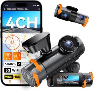 Vantrue N5S 4CH 2.7K WiFi Dash Cam
