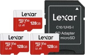Lexar 128GB Micro SD Card 3-Pack