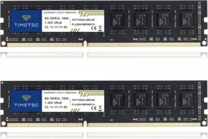 Timeteс 16GB (2x8GB) DDR3L 1600MHz 1.35V Desktop RAM
