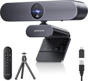 DEPSTECH 4K Webcam with Remote