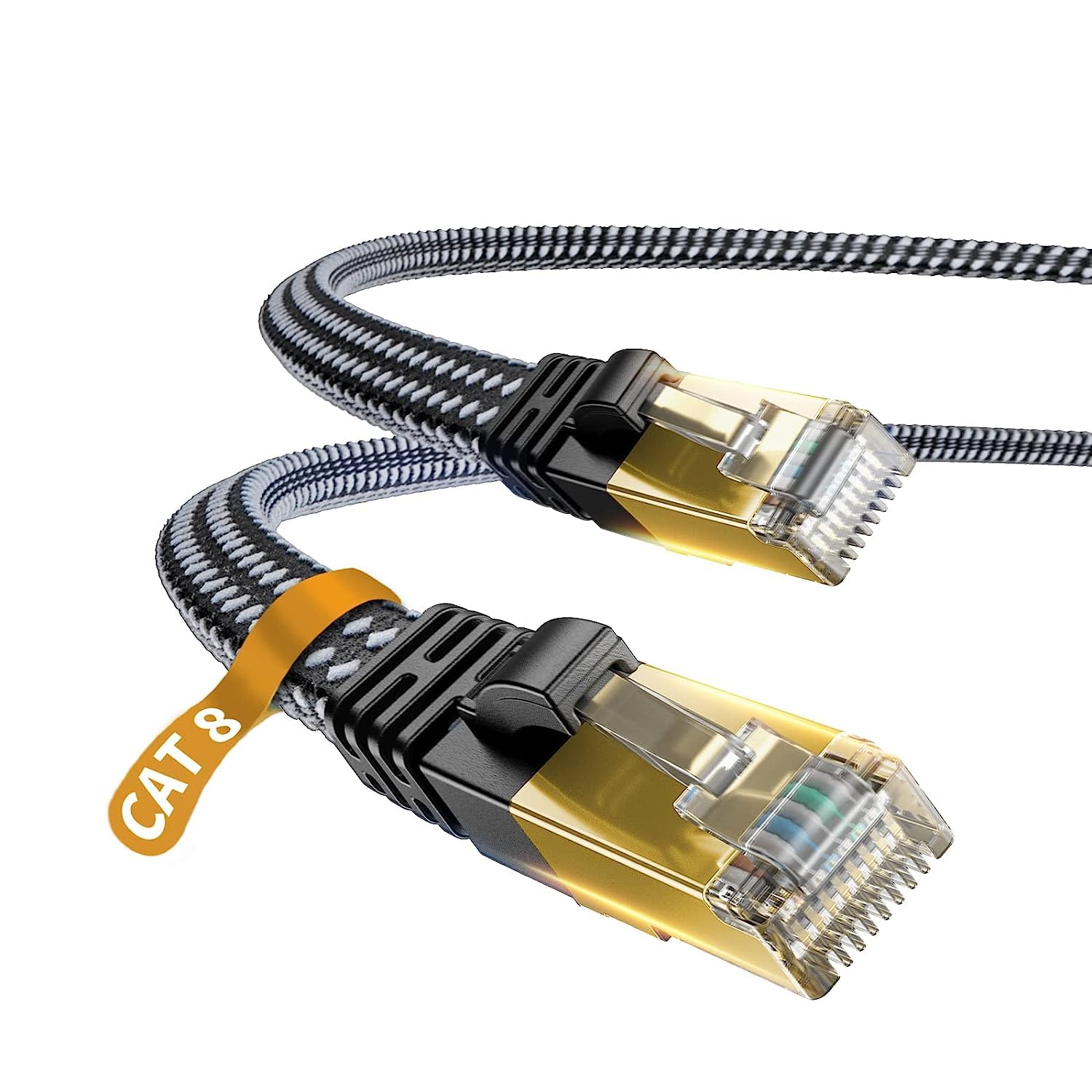 Cat 8 Ethernet Cable 2-Pack, 6.5FT