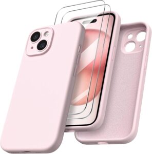 iPhone 15 Silicone Shockproof Case - Pink
