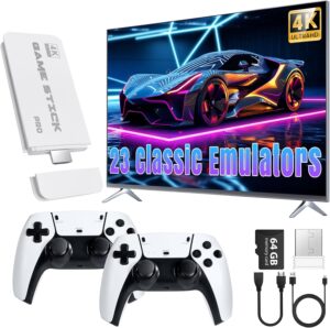 Retro Gaming Stick, 64GB, 2 Wireless Controllers