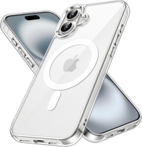 JETech iPhone 16 Magnetic Case, Clear